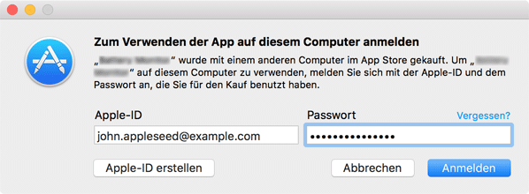 Zum Verwenden der App
            auf diesem Computer anmelden