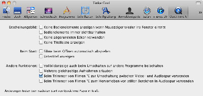 Erhalten Sie Zugang zu den Einstellungen von QuickTime Player X.