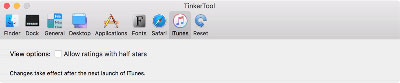 Preferences for iTunes