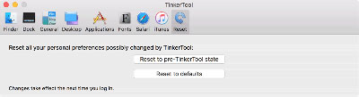 TinkerTool can reset all preferences with a single mouse-click