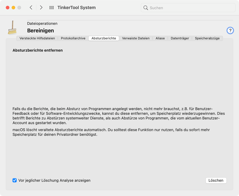 Absturzberichte