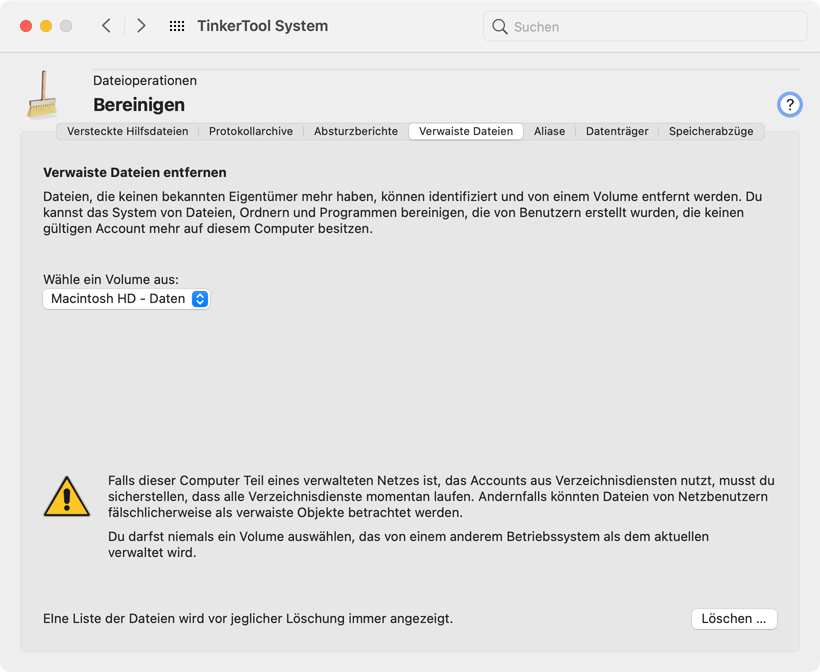 Verwaiste Dateien