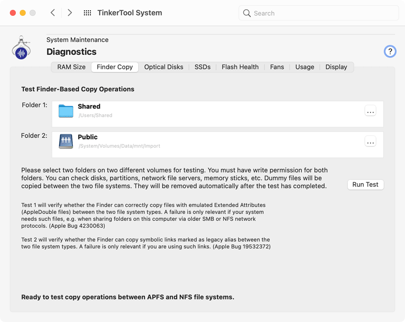 Check file copy operations