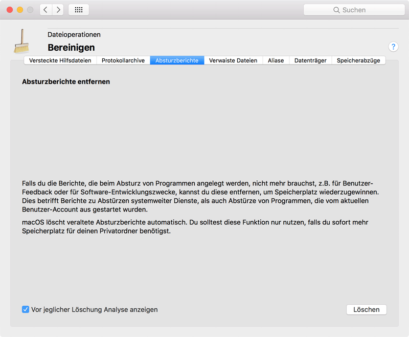 Absturzberichte