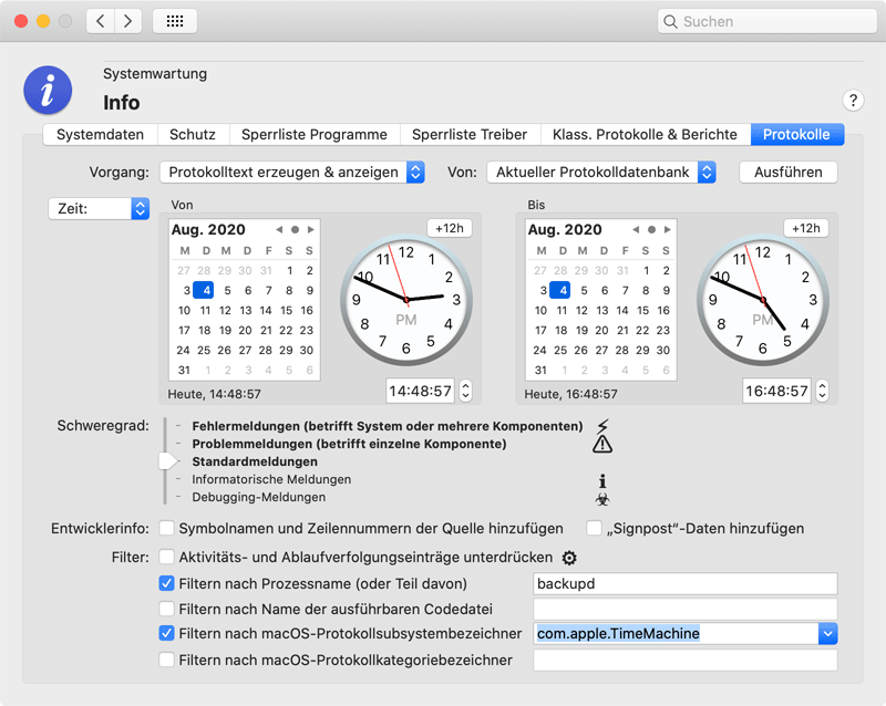 Arbeiten mit modernen Protokollen