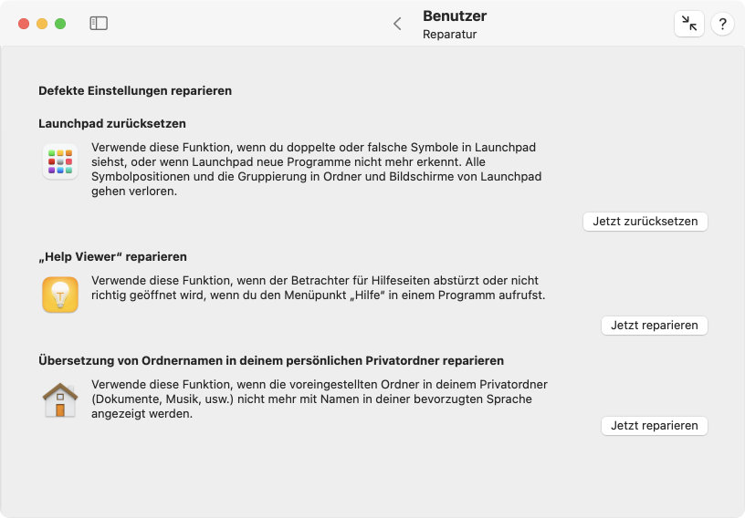 Beheben Sie Probleme mit bestimmten Programmen mit
                einem einzigen Mausklick.