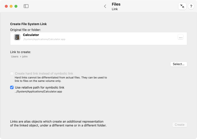 Create links as alternatives to classic aliases.