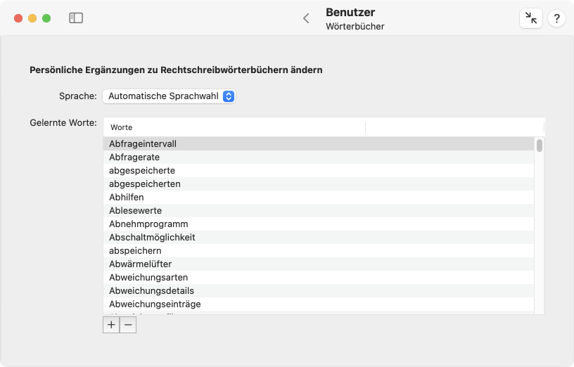 Rechtschreibwörterbücher