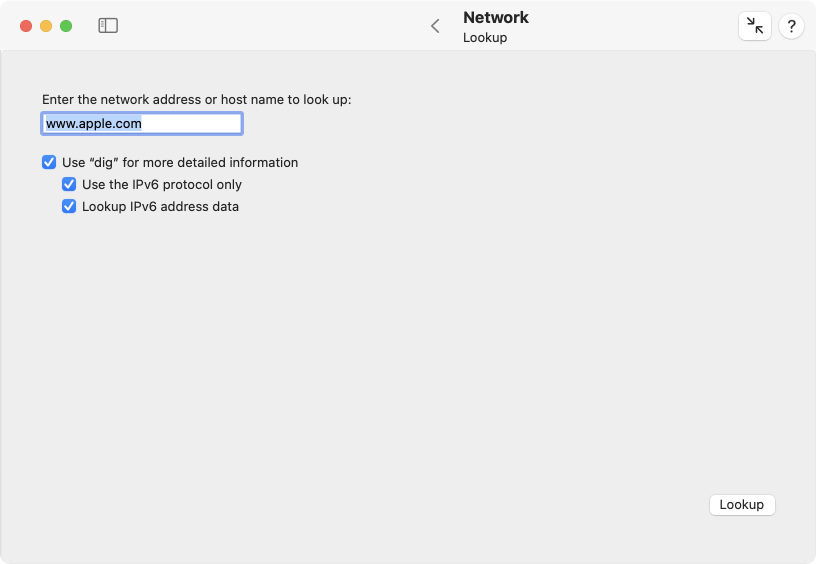 The relationships between names and addresses can be reviewed