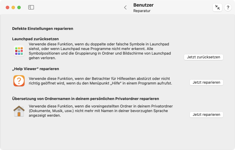 Beheben Sie Probleme mit bestimmten Programmen mit
                einem einzigen Mausklick.