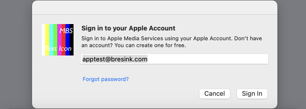 Sign in to your Apple
Account