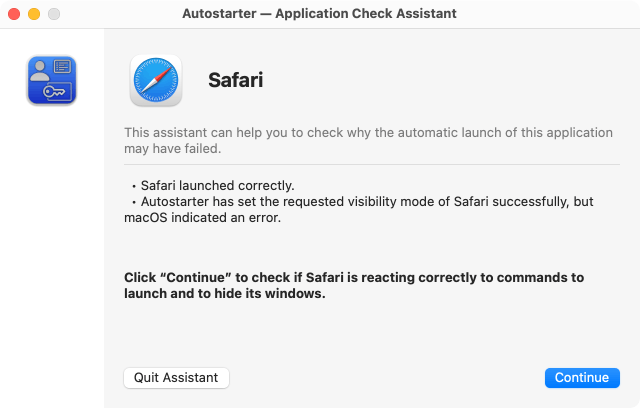 The assistant can validate whether applications behave as expected