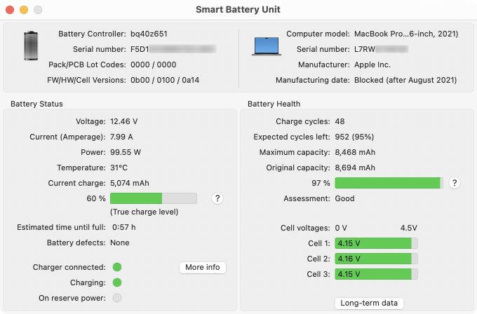 Battery Monitor Main Window