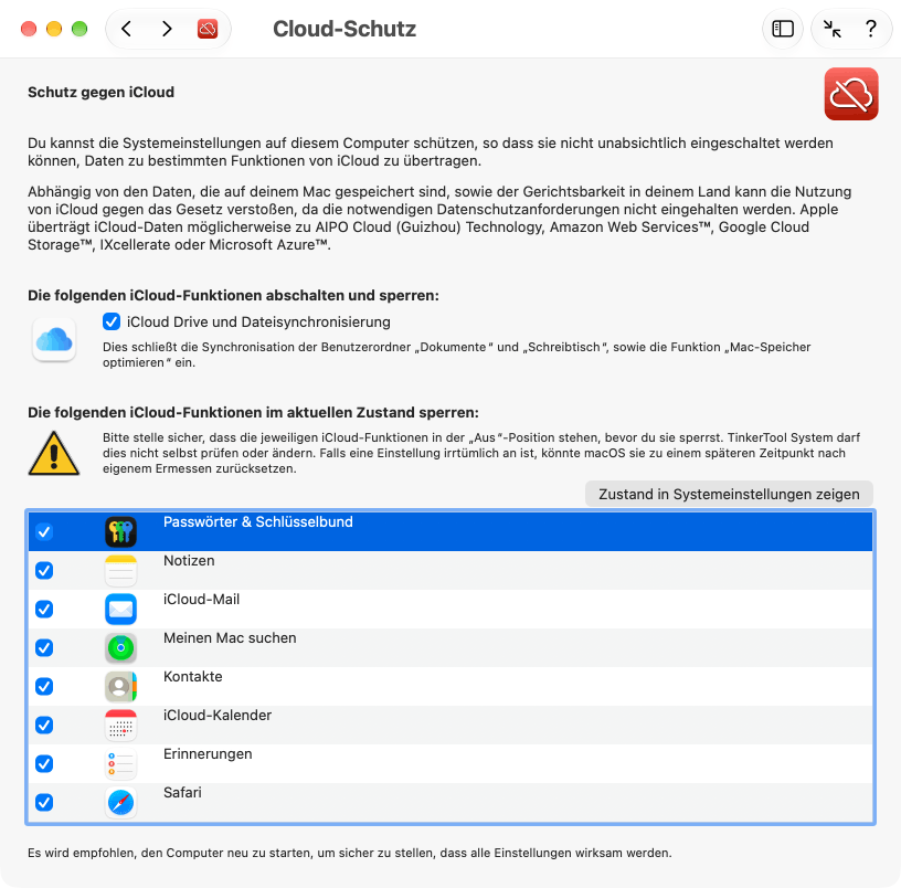 Cloud-Schutz