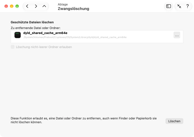 Zwangslöschung