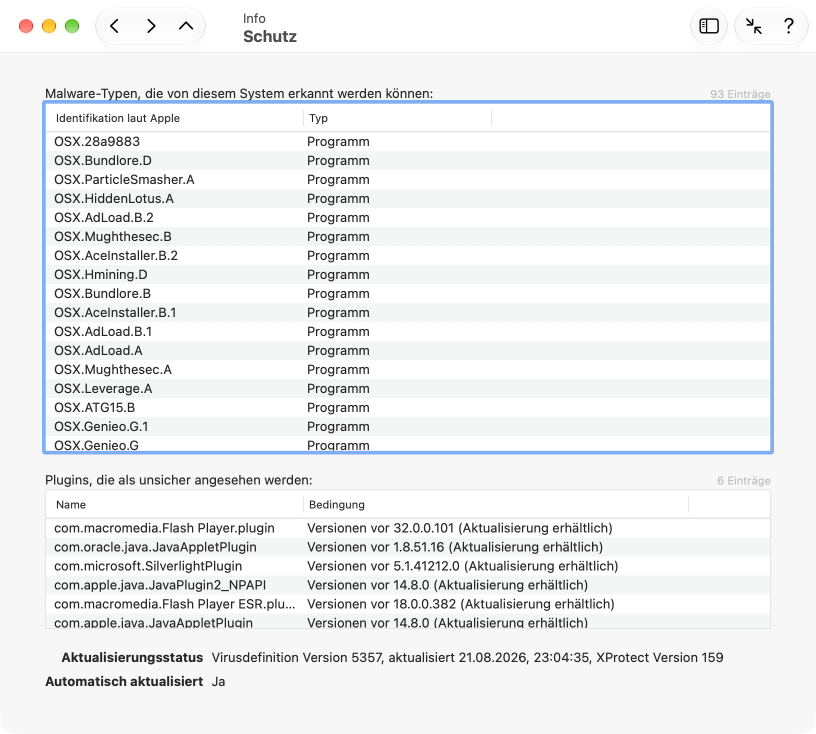 Malware-Schutz