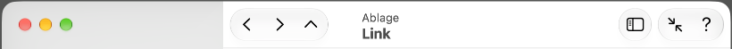 Neben der Seitenleiste ist die Symbolleiste ein wichtiges Bedienungselement