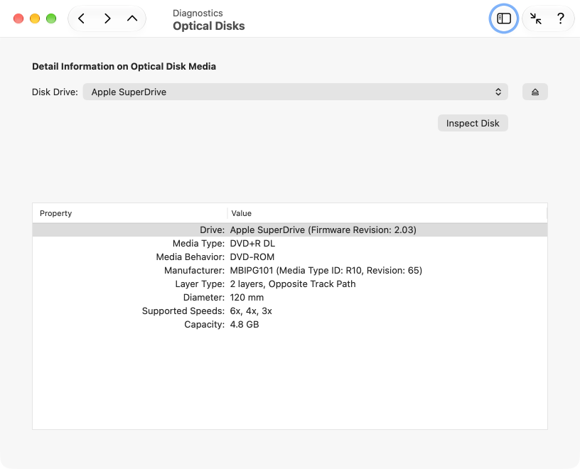 Inspect optical disks