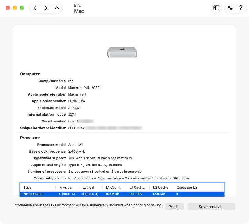System information