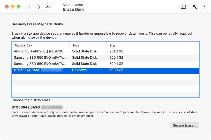 Securely Erase Magnetic Disks