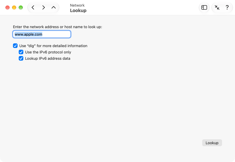 The relationships between names and addresses can be reviewed