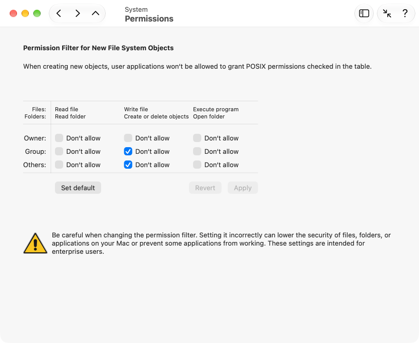 Permission Filter