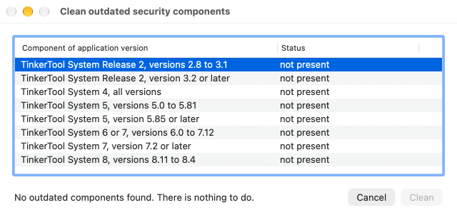 Outdated copies of the privileged helper can be removed if desired.