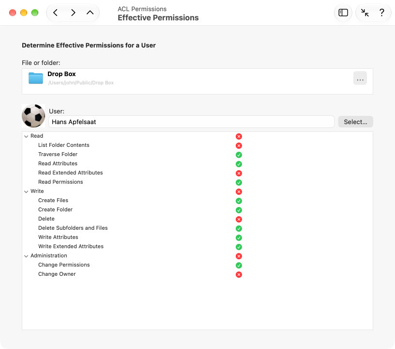 Let TinkerTool System determine which exact rights
                a user has for a particular file.