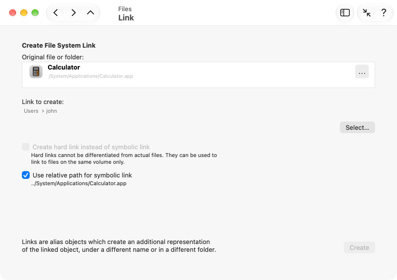 Create links as alternatives to classic aliases.