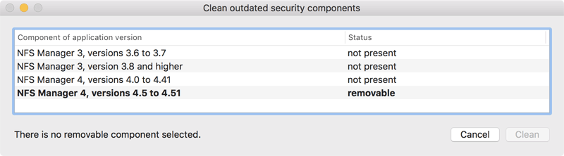 Outdated copies of the privileged helper can be removed if desired.
