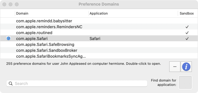 Domain Overview Window