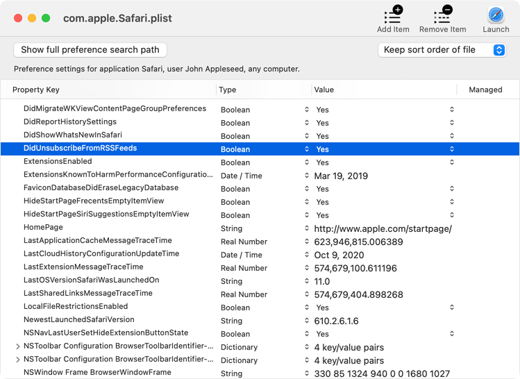 Preference Settings