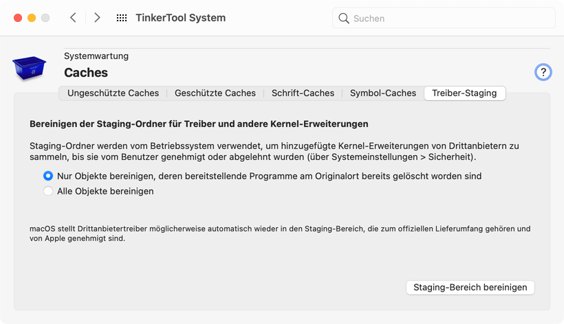 Treiber-Staging