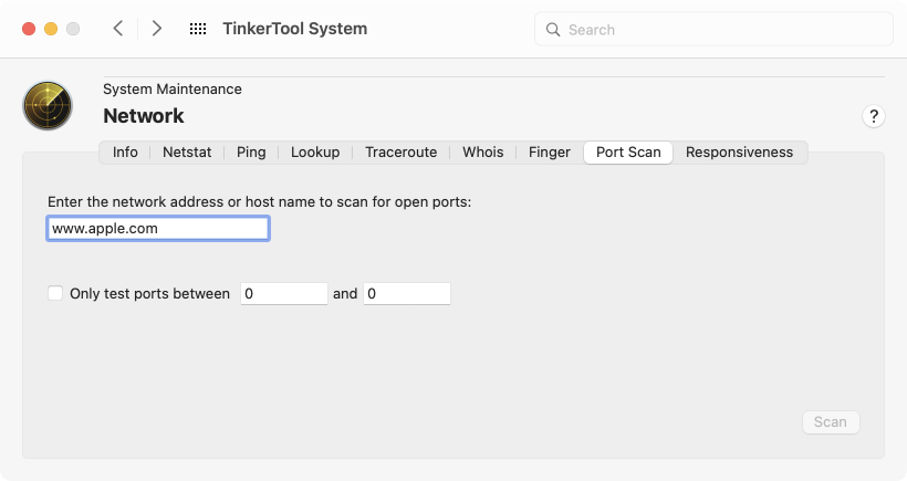 It can be checked on which port numbers other computers are offering network services