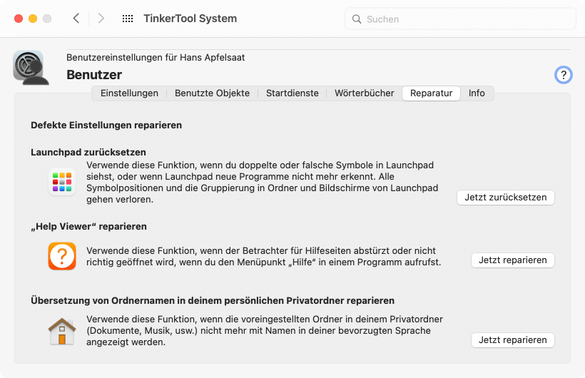 Beheben Sie Probleme mit bestimmten Programmen mit einem einzigen Mausklick.