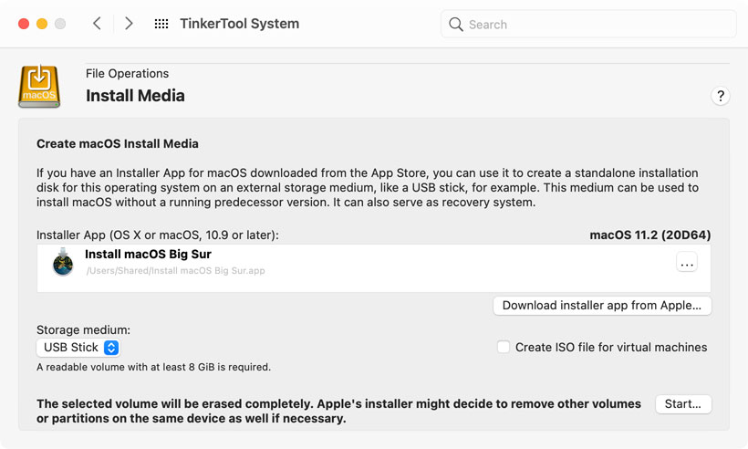 Create install media for macOS or OS X.