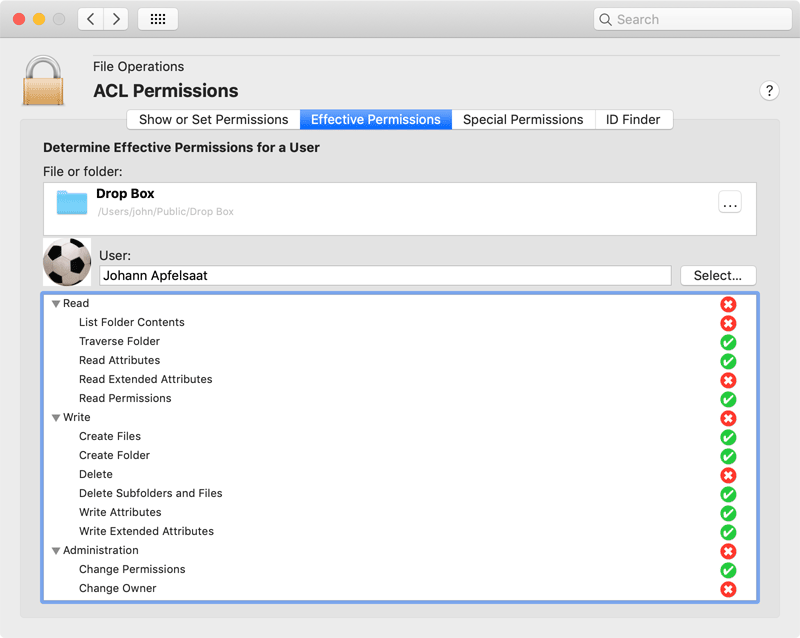 Effective permissions