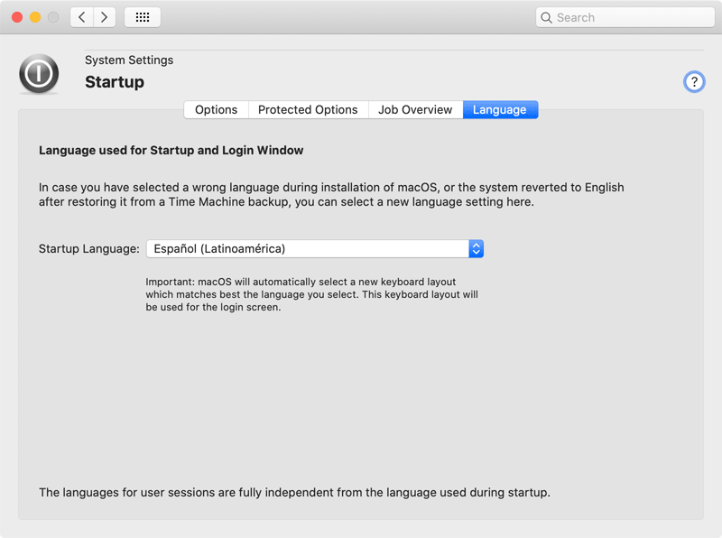 Startup language
