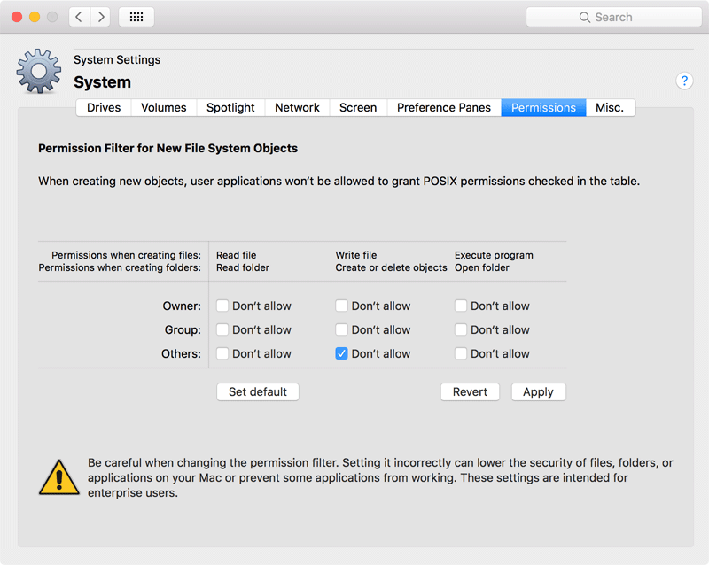 Permission Filter