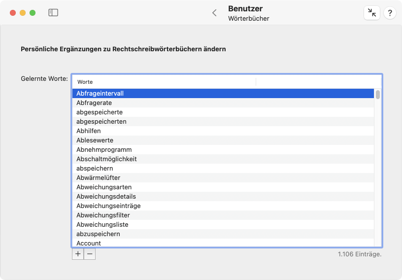 Rechtschreibwörterbücher